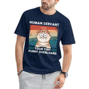 Personalized T Shirt - Good Morning Human Servant - Gift For Cat Lovers, Cat Mom, Cat Dad - Joliny