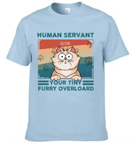 Personalized T Shirt - Good Morning Human Servant - Gift For Cat Lovers, Cat Mom, Cat Dad - Joliny