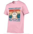 Personalized T Shirt - Good Morning Human Servant - Gift For Cat Lovers, Cat Mom, Cat Dad - Joliny