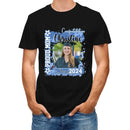 Personalized T-shirt - Graduation Keepsake Gift - Watercolor Proud Mom Dad Of A 2024 Graduate Photo - Joliny