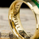 Personalized Text Heartbeat Ring For Couple - Joliny