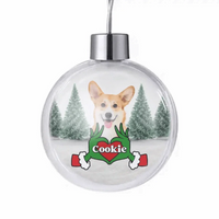 Personalized Transparent Ball Christmas Ornament - Christmas Gifts for Pet Lovers - Joliny
