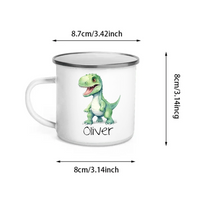 Personalized Truck Train Airplane Vehicles / Dinosaur Mug for Kids - Hot Chocolate / Milk Mug - Joliny