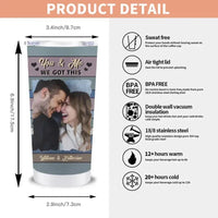 Personalized Tumbler - Custom Photo Couple Turn Back The Clock - Joliny