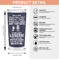 Personalized Tumbler - You Are The Best Dad - Joliny