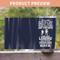 Personalized Tumbler - You Are The Best Dad - Joliny