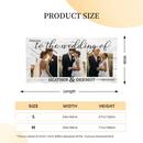 Personalized Wedding Welcome Backdrop Banner, Anniversary Decoration - Joliny