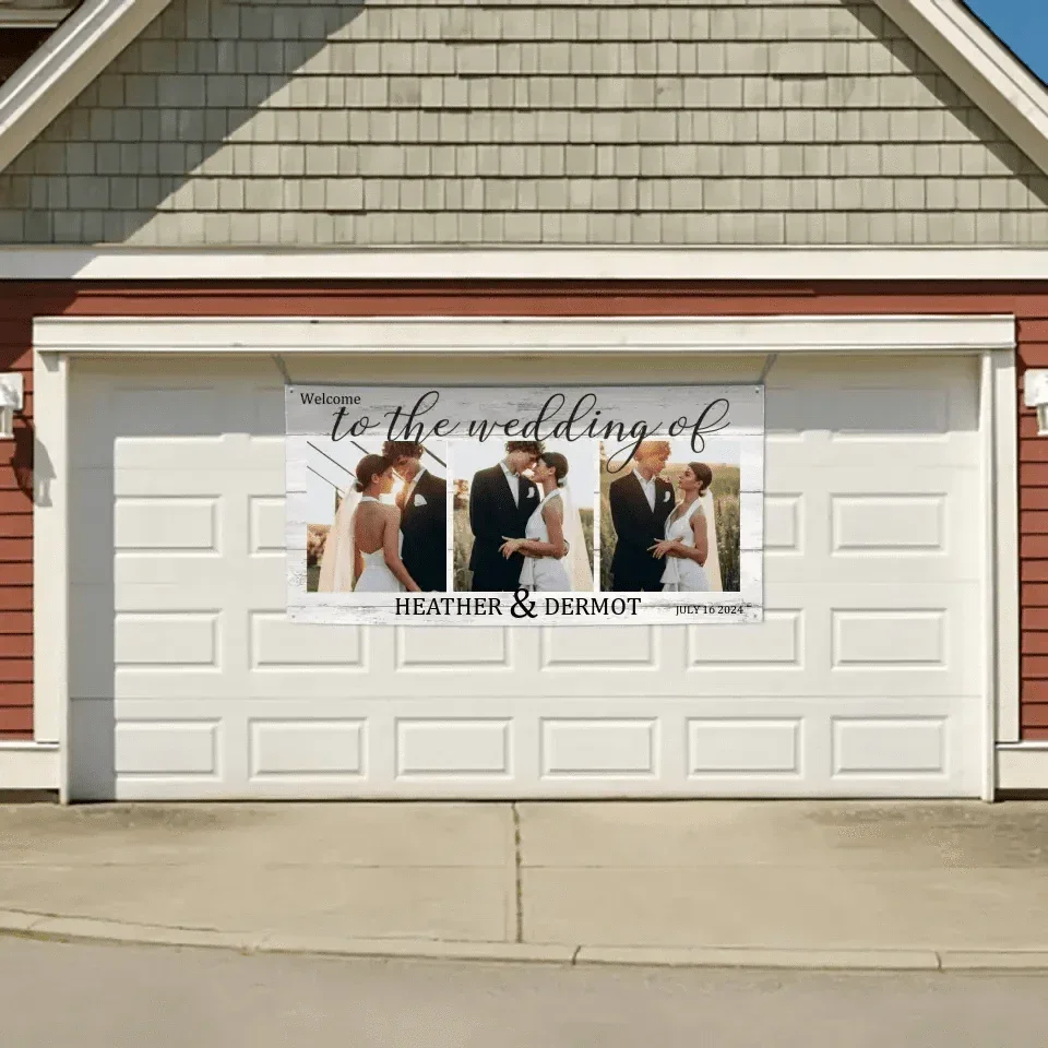 Personalized Wedding Welcome Backdrop Banner, Anniversary Decoration - Joliny