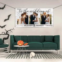 Personalized Wedding Welcome Backdrop Banner, Anniversary Decoration - Joliny
