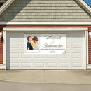 Personalized White Wedding Banner With Custom Photo And Name - Joliny