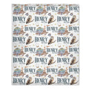 Personalized Wizard Owl Magic Book Custom Baby Name Blanket - Joliny