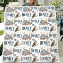 Personalized Wizard Owl Magic Book Custom Baby Name Blanket - Joliny