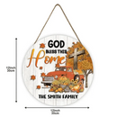 Personalzied Costom Wooden Sign - God Bless This Home - Joliny