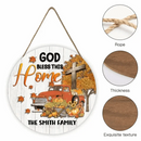 Personalzied Costom Wooden Sign - God Bless This Home - Joliny