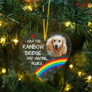 Pet Memorial Photo Inserted Personalized Acrylic Ornament - Wish Rainbow Bridge Had Visiting Hours - Joliny
