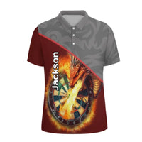 Customized Dragon Pattern T-shirt - Personalized Name Fire Breathing Dragon Clothes - A Gift For Dragon Enthusiasts,Friends,Family - Joliny