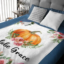 Pumpkin Halloween - Personalised Name Blanket - Gifts for Children,Newborn,New Mom - Joliny