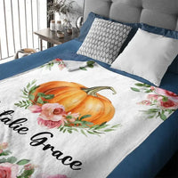 Pumpkin Halloween - Personalised Name Blanket - Gifts for Children,Newborn,New Mom - Joliny