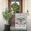 Pumpkin Skull - Scary Halloween Personalised Double Sided Flag - Gift For The Party - Joliny