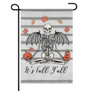 Pumpkin Skull - Scary Halloween Personalised Double Sided Flag - Gift For The Party - Joliny
