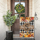 Pumpkins and Flowers - Personalised Halloween Double Sided Flag - Gifts for the Family - Joliny