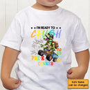 Ready to Crush Pre-K - Monster Truck Dinosaur Customisation Personalized Child's Name And School Year - A Gift for Child - Joliny