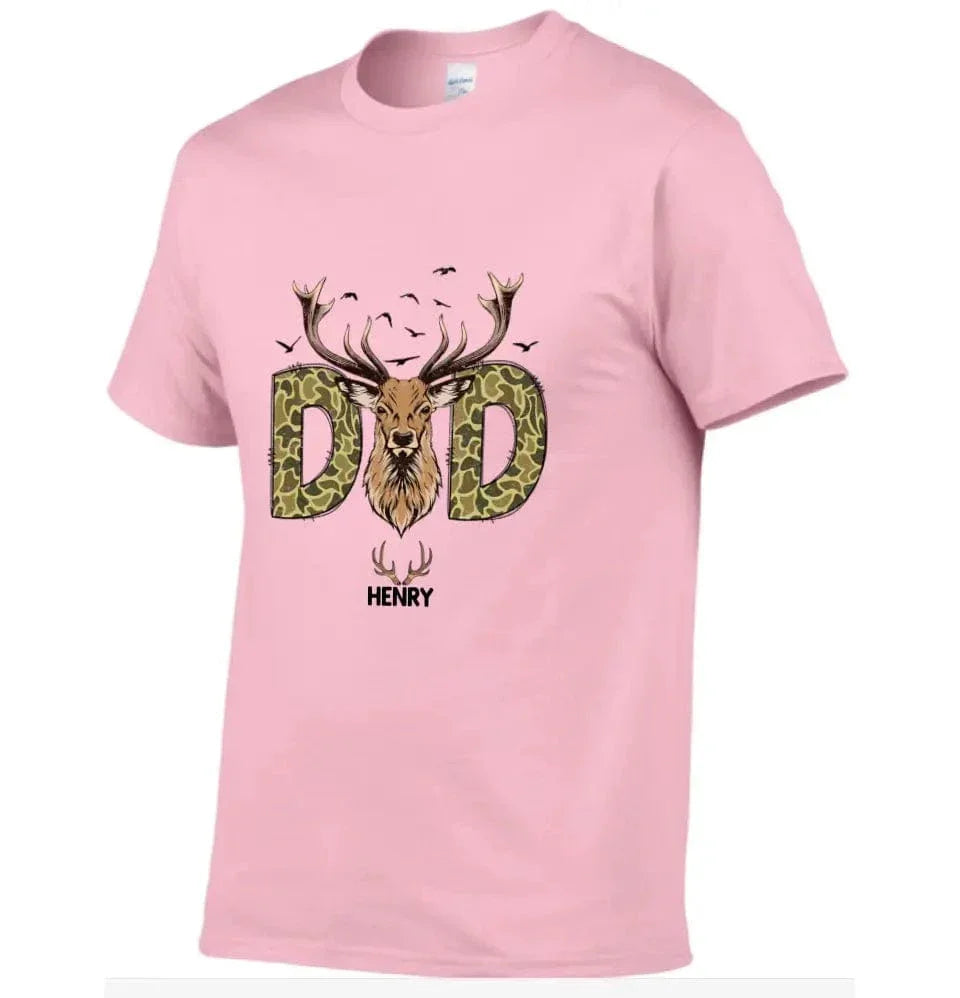 Reindeer Dad Hunting Camouflage Personalized Shirt, Father's Day Gift - Joliny