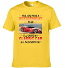 Retirement Plan - Classic Picture Custom T-Shirts for Classic Car Lovers - Joliny