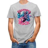 Rock Dad , Funny Skeleton Dad，Trendy Father's Day T-Shirt - Joliny