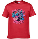 Rock Dad , Funny Skeleton Dad，Trendy Father's Day T-Shirt - Joliny