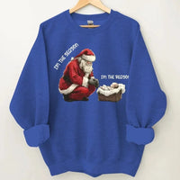 Santa & Little Baby Patterns Custom Clothing - Personalized Name Christmas Sweatshirt - Christmas Gift For Friend,Family - Joliny