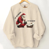 Santa & Little Baby Patterns Custom Clothing - Personalized Name Christmas Sweatshirt - Christmas Gift For Friend,Family - Joliny