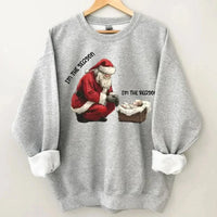 Santa & Little Baby Patterns Custom Clothing - Personalized Name Christmas Sweatshirt - Christmas Gift For Friend,Family - Joliny