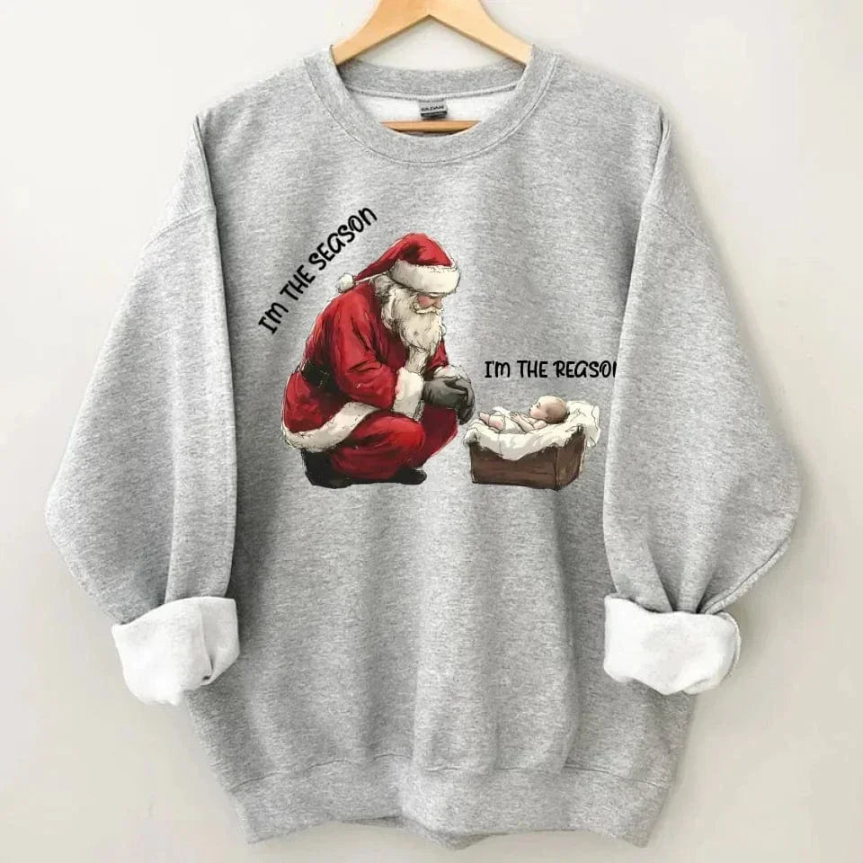Santa & Little Baby Patterns Custom Clothing - Personalized Name Christmas Sweatshirt - Christmas Gift For Friend,Family - Joliny