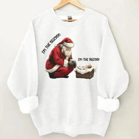 Santa & Little Baby Patterns Custom Clothing - Personalized Name Christmas Sweatshirt - Christmas Gift For Friend,Family - Joliny