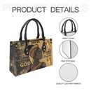 She Who Kneels Before God Can Stand Before Anyone - Personalized Leather Bag - Joliny