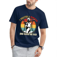 Softball T-Shirt, I Created a Monster Called My Dad, Gift for Kids, Gift for Softball Lovers - Joliny