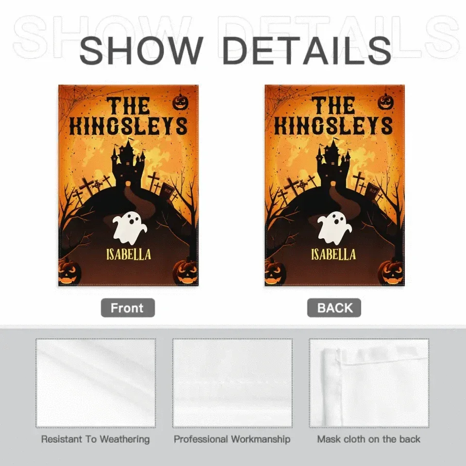 Some Little Ghosties On Halloween - Personalized Funny Flag - Joliny