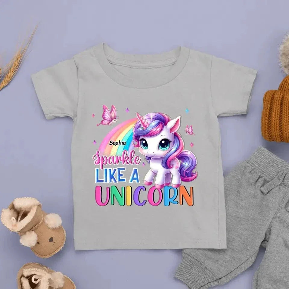 Sparkle Like A Unicorn Kid T Shirt - Joliny