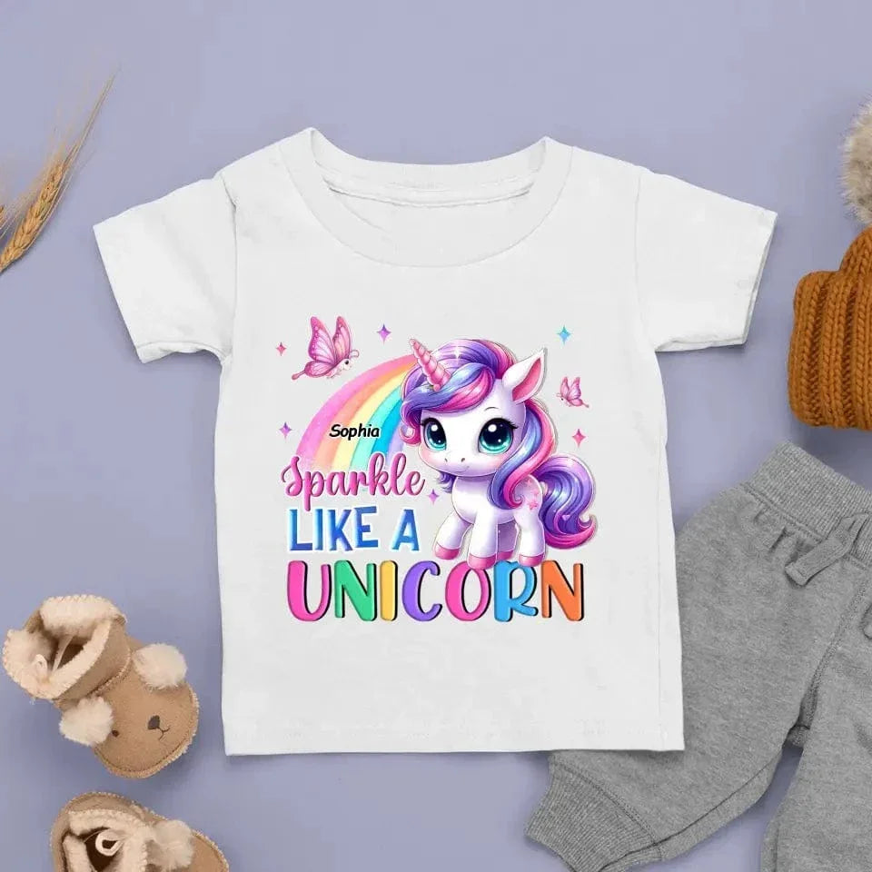 Sparkle Like A Unicorn Kid T Shirt - Joliny