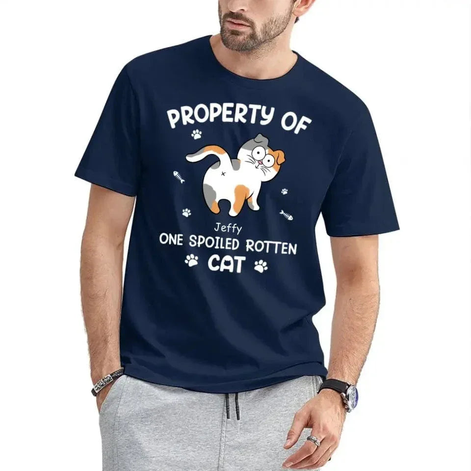 Spoiled Rotten Cats - Cat Personalized Custom T-shirt - Gift For Pet Owners, Pet Lovers - Joliny