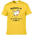 Spoiled Rotten Cats - Cat Personalized Custom T-shirt - Gift For Pet Owners, Pet Lovers - Joliny