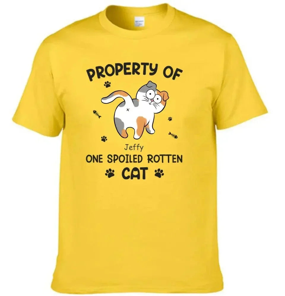 Spoiled Rotten Cats - Cat Personalized Custom T-shirt - Gift For Pet Owners, Pet Lovers - Joliny