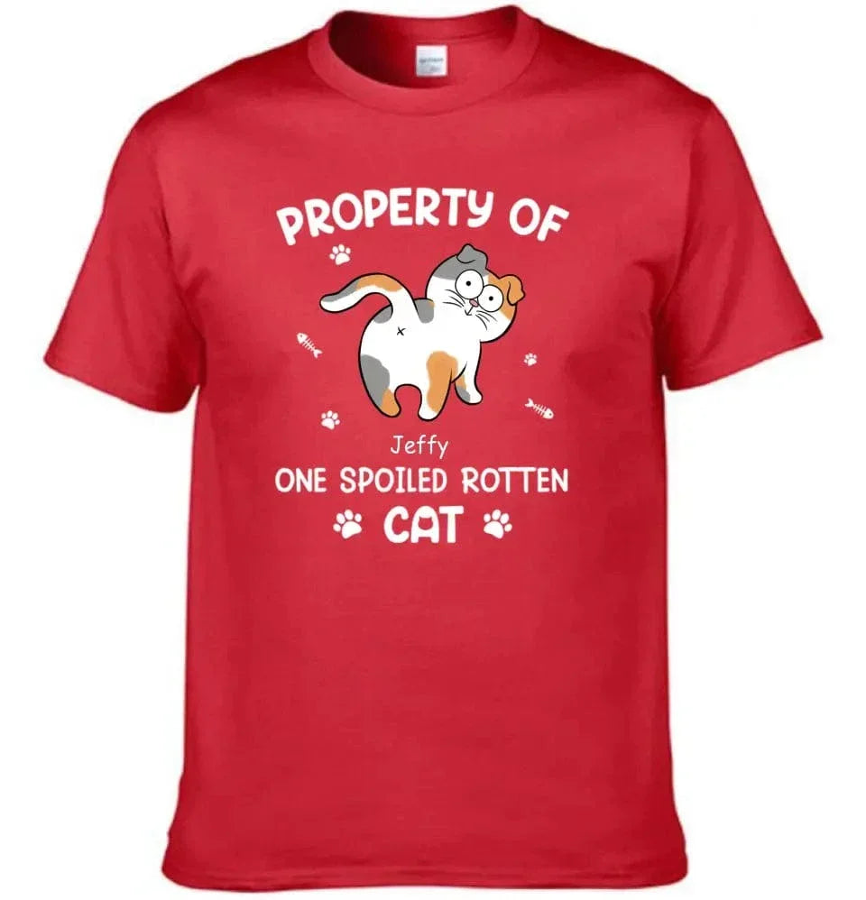 Spoiled Rotten Cats - Cat Personalized Custom T-shirt - Gift For Pet Owners, Pet Lovers - Joliny