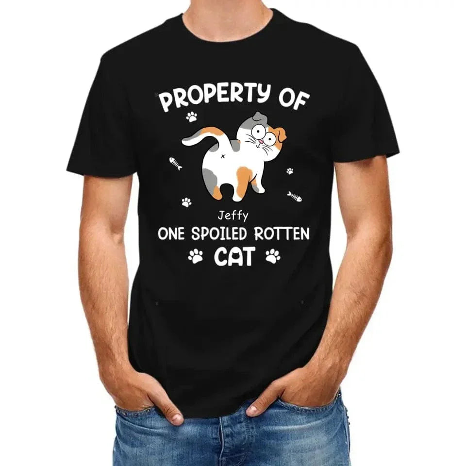 Spoiled Rotten Cats - Cat Personalized Custom T-shirt - Gift For Pet Owners, Pet Lovers - Joliny