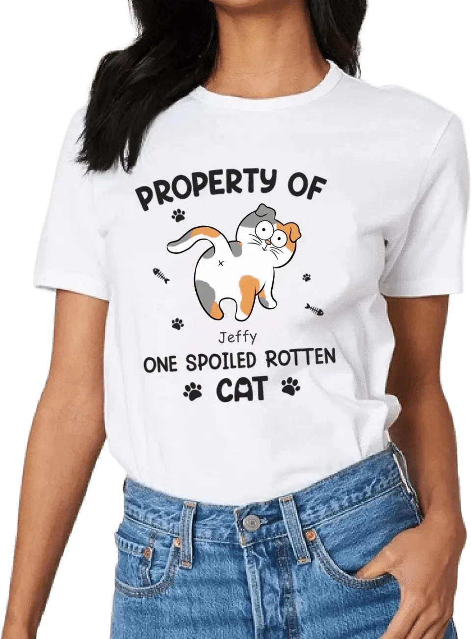 Spoiled Rotten Cats - Cat Personalized Custom T-shirt - Gift For Pet Owners, Pet Lovers