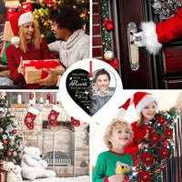 Still In Our Hearts - Personalized Custom Photo Christmas Memorial Acrylic Ornament - Joliny