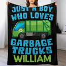 Monster Trucks Cars Motorcycles Collection - Customized Kids Name Blanket - Joliny