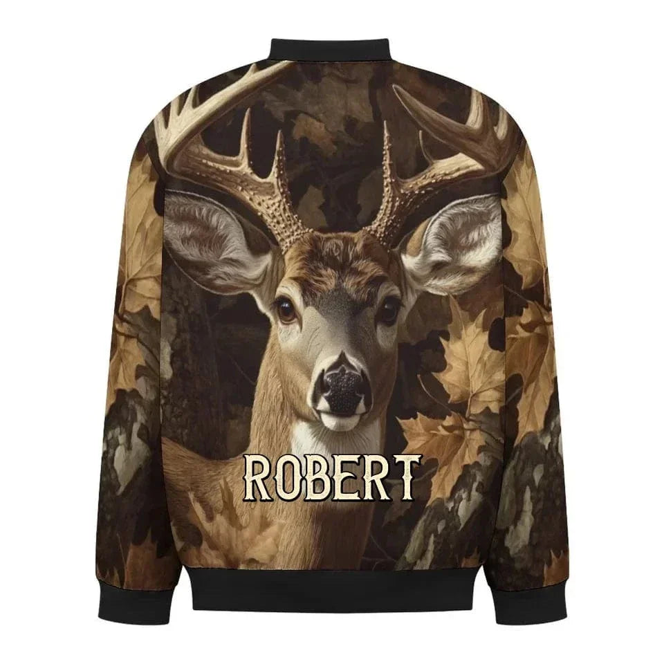 Hunting Themed Custom Jackets - Personalized Name Engraved Jackets - As Gifts For Friends, Hunting Enthusiasts, Co-Workers - Joliny
