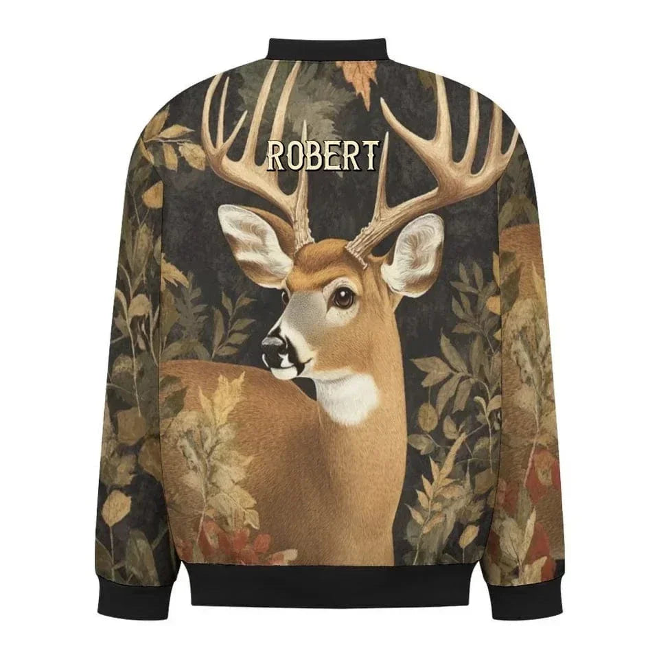 Hunting Themed Custom Jackets - Personalized Name Engraved Jackets - As Gifts For Friends, Hunting Enthusiasts, Co-Workers - Joliny